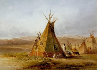 Assiniboin - Tipi - Karl Bodmerの在庫 作： Karl Bodmer