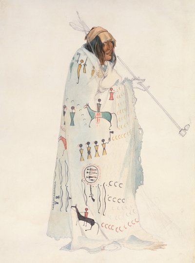 ピーガン・ブラックフィート・マン 作： Karl Bodmer