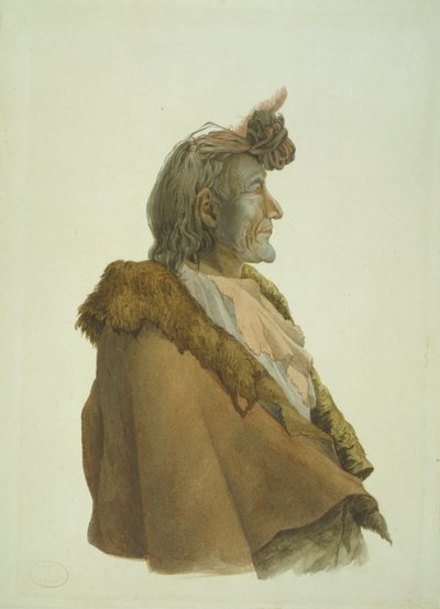 Pioch-Kiiu, a Piegan Blackfeet man 作： Karl Bodmer