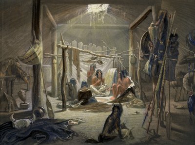 ナルダンデスマドリルによって刻まれた、1844色のアクアチントの詳細103103848 作： Karl Bodmer