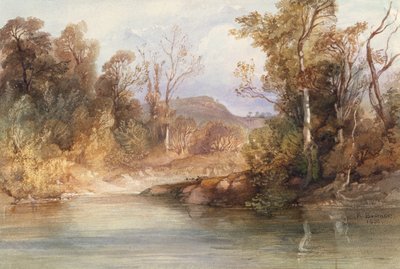 ミズーリ州クロウタドリの墓の眺め 作： Karl Bodmer
