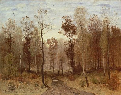 秋の日、1875 作： Karl Buchholz
