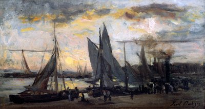 漁師の帰還」 19世紀後半   作： Karl Daubigny