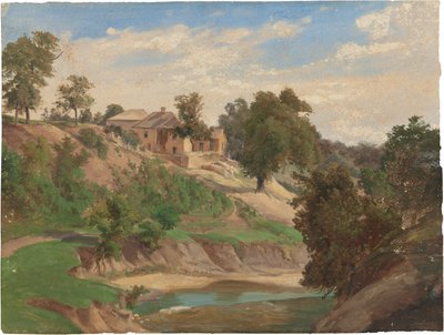 ペデルナレス川にて 作： Karl Friedrich Hermann Lungkwitz