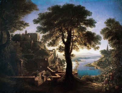 キャッスル バイ リバー 作： Karl Friedrich Schinkel