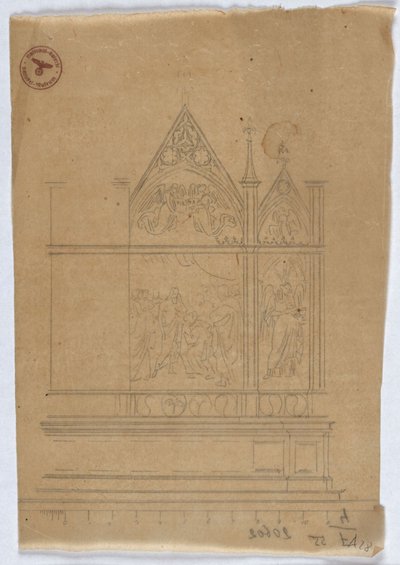 Studie zu einem gotischen Altar 作： カール・フリードリッヒ・シンケル