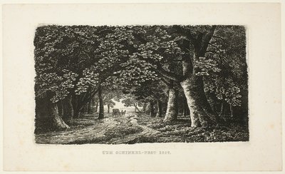 コーチ付きの林道 作： Karl Friedrich Schinkel