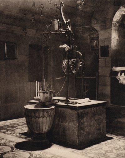 シケム近くのヤコブの井戸 (白黒写真) 作： Karl Grober