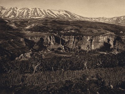レバノン、風景（白黒写真） 作： Karl Grober