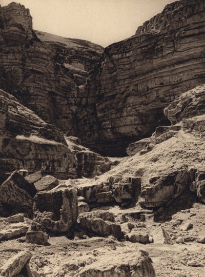 Wadi en-Nar (白黒写真) 作： Karl Grober
