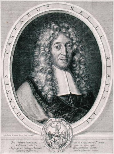 Johann Caspar Kerll (1627-93) Monachy (エングレーヴィング)によるエングレーヴィング 作： Karl Gustave (after) Amling