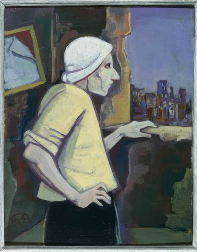 窓辺の女性 作： 