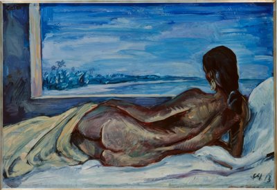 横たわる女性の裸体 作： 