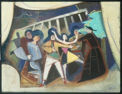 観客 作： Karl Hofer