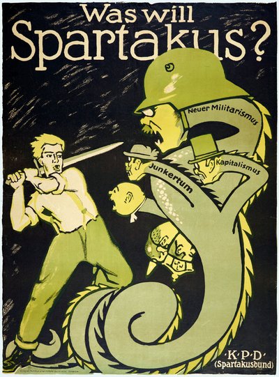 ドイツ革命1918-1919 スパルタクス同盟（スパルタクスブント） 作： Karl Jakob Hirsch
