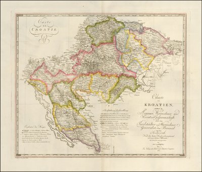 1803年、カール・ヨーゼフ・キプファーリングによるクロティアの地図 作： カール・ヨーゼフ・キプファーリング