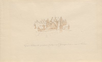 クロイツナッハとツヴァイブリュッケンの間のラウター城と d. ボリュームアップ 作： Karl Julius Von Leypold