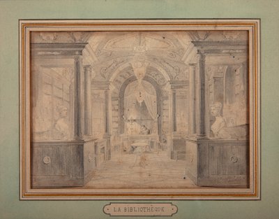 マルメゾン城の図書館で働いていたナポレオン、1806年頃 作： Karl Loeillot Hartwig