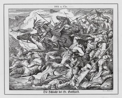 サンゴッタルドの戦い 作： Karl Ludwig Adolf Ehrhardt
