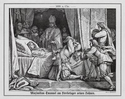 マクシミリアン2世（バイエルン選帝侯）、息子の死に際して 作： Karl Ludwig Adolf Ehrhardt