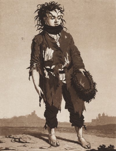 The Young Beggars（若い乞食たち）1800年頃 作： Karl Ludwig Bernhard Buchhorn