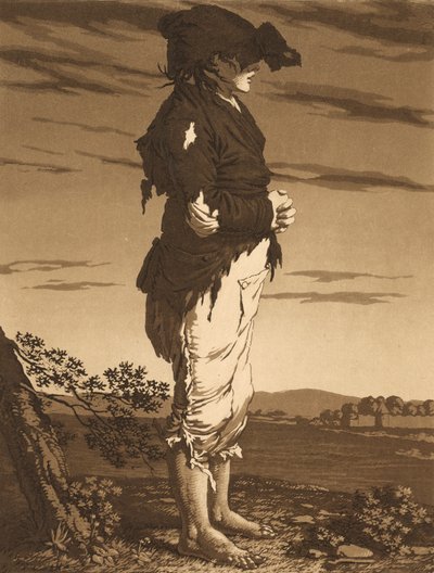 若い乞食たち、1800年頃。 作： Karl Ludwig Bernhard Buchhorn
