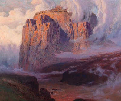 ヴァルハラ、1911年以前（キャンバスに油彩） 作： Karl Ludwig Prinz