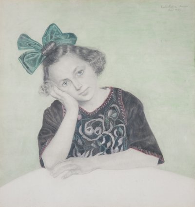 少女の肖像画 作： Karl Mediz