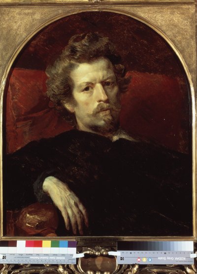 「自画像」 カール・パブロヴィッチ・ブリウロフ（ブリューロフ）（1799-1852）による絵画、1848年国立ロシア美術館、サンクトペテルブルク 作： Karl Pavlovich Bryullov