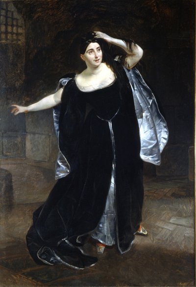 Giuditta Pasta (1797-1865) と "Anne Boleyn" (Anne de Boleyn (Anna or Ann Bolin and Anne Bullen) 作： Karl Pavlovich Bryullov
