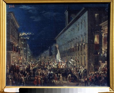 ローマの政治的徴候 (ローマの政治的徴候) - Karl Pavlovich Briullov (Briullov) (1799-1852) による絵画 - キャンバスに油彩、37 x 46 cm 作： Karl Pavlovich Bryullov