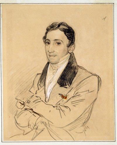 Francesco Domenico Guerrazzi (1804-1873)、イタリアの作家の肖像 - Karl Pavlovich Briullov (Brioullov) (1799-1852) の作品 作： Karl Pavlovich Bryullov