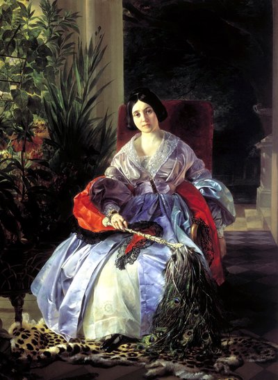 エリザヴェータ・パブロフナ・サルティコフ王女の肖像、1841年。 作： Karl Pavlovich Bryullov
