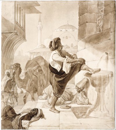 キャラバンセライの正午、1835年。 作： Karl Pavlovich Bryullov