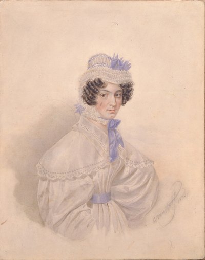 アンナボリソヴナバクニーナの肖像1802-1835、1835 作： Karl Pavlovich Bryullov