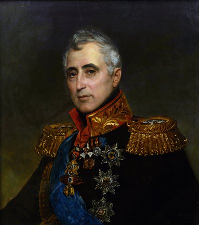 ポッツォ・ディ・ボルゴ伯爵カルロ・アンドレア（チャールズ・アンドレ）（1764-1842）の肖像 par Briullov, Karl Pavlovich（1799-1852）.油彩・キャンバス 作： Karl Pavlovich Bryullov