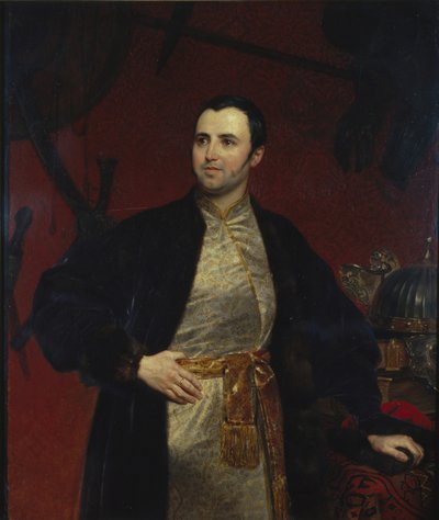 ミハイル王子の肖像アンドレイエヴィッチオボレンスキー1805-1873、1846 作： Karl Pavlovich Bryullov