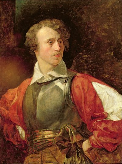 ハムレットとしてのウラジミール・サモイロフの肖像 作： Karl Pavlovich Bryullov