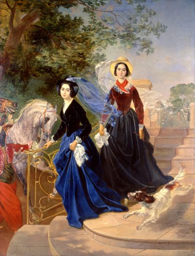 シシマレバ姉妹の肖像 作： Karl Pavlovich Bryullov