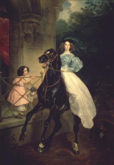 女曲馬師 作： Karl Pavlovich Bryullov