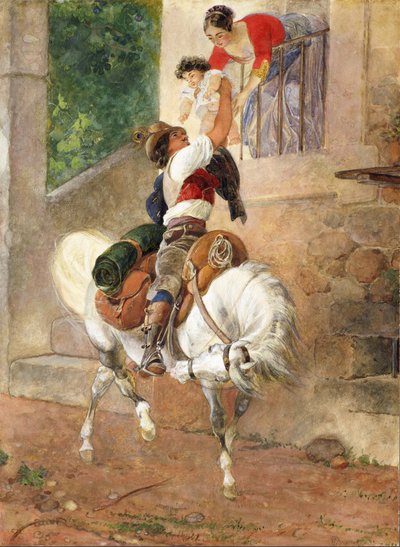 ローマの羊飼いの家、1851-1852年の帰還。 作： Karl Pavlovich Bryullov