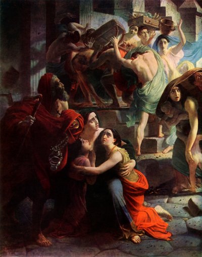 ポンペイ最後の日、1833年、詳細、1965年。 作： Karl Pavlovich Bryullov