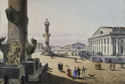 サンクトペテルブルクの証券取引所とアドミラリティ、19世紀の前半。 作： Karl Petrovich Beggrov