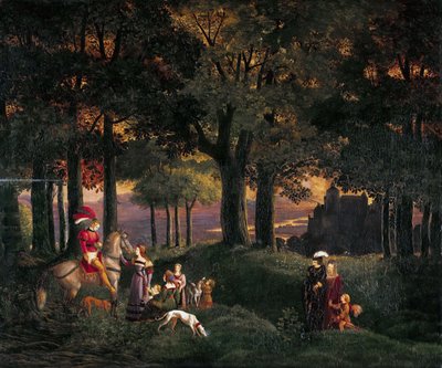 ドイツ語：Der verirrte Ritter 失われた騎士 作： Karl Philipp Fohr