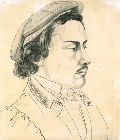 学生の肖像 作： Karl Philipp Fohr