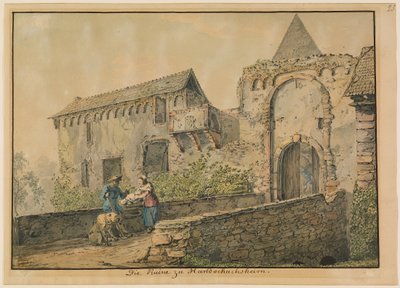 ハントシュースハイムのティーフブルクの廃墟 作： Carl Philipp Fohr