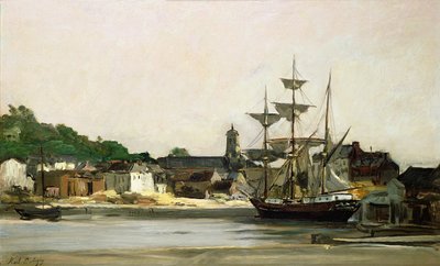 オンフルールの港 作： Karl Pierre Daubigny