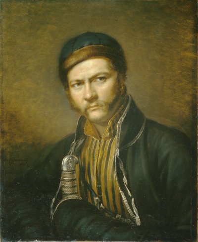 画家アレクサンドルオルロウスキーの肖像1777-1832、1815 作： Karl Reichel