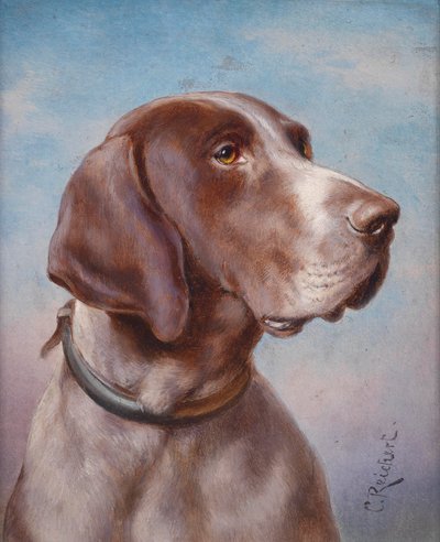 犬の肖像 作： Karl Reichert