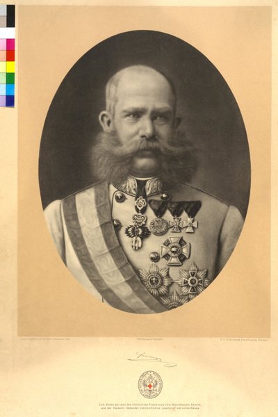 オーストリア皇帝フランツ・ヨーゼフ1世 作： Karl Ritter Von Kobierski